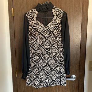Authentic Vintage Gothic Beaded Dress